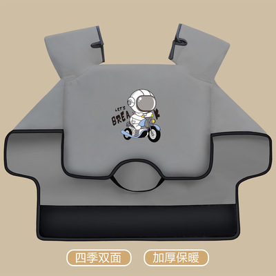 电动车挡风被冬款加厚加大双面防水加绒加厚电瓶摩托车防雨防风罩