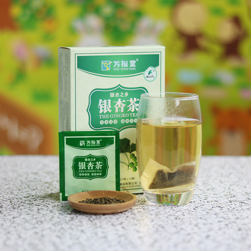 万松堂银杏茶草本银杏黄精茶白果茶三脂清血管茶高中老年降养压茶在类目 传统滋补营养品, 养生茶中 - 来自Buy2taobao.com提供专业的淘宝代购服务