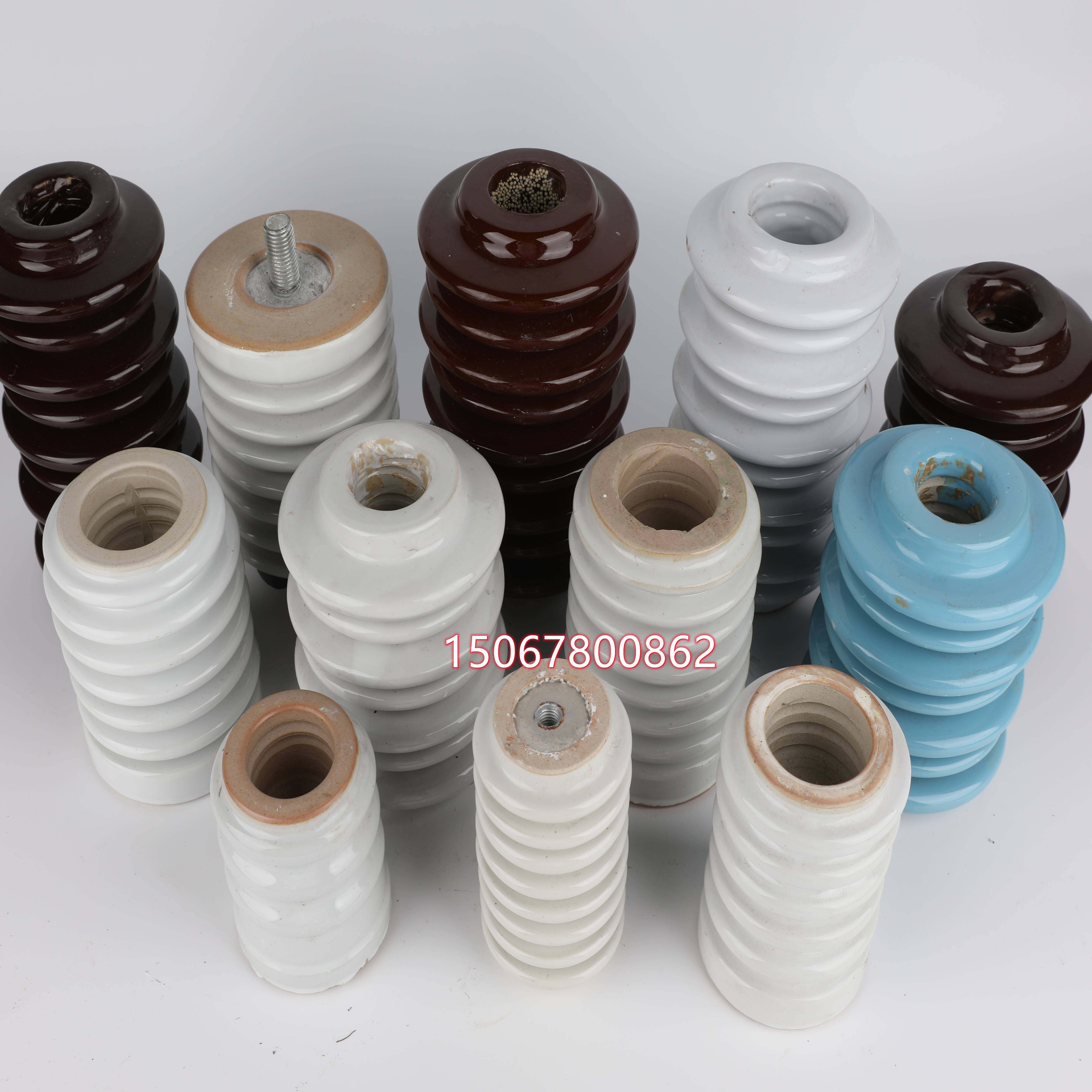 ZN-10KV户内外高压支柱绝缘子陶瓷绝缘瓷瓶柱30-320mm高压瓷瓶