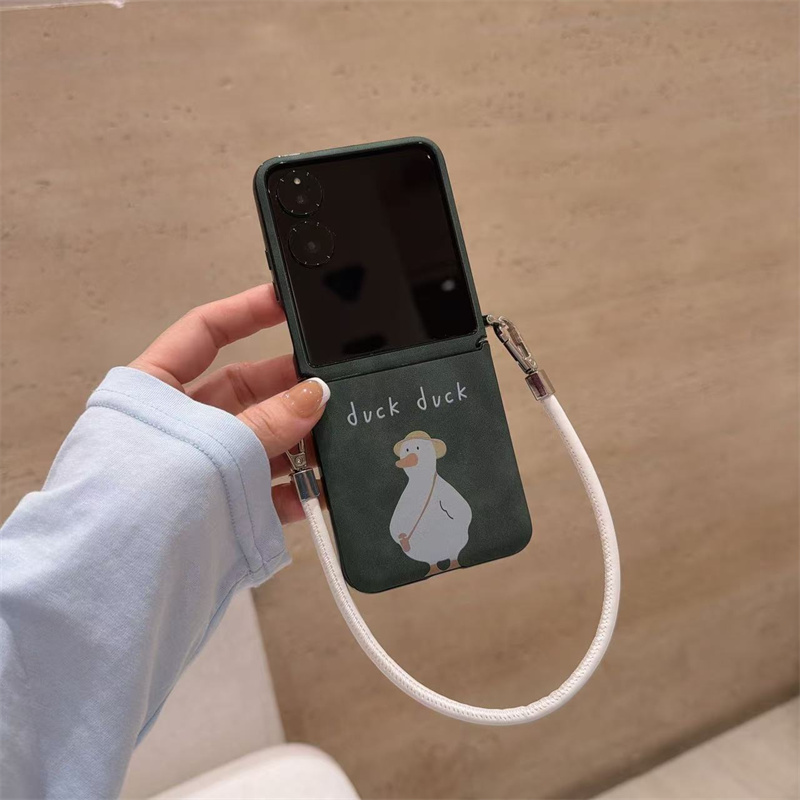 背包鸭子折叠屏手机壳