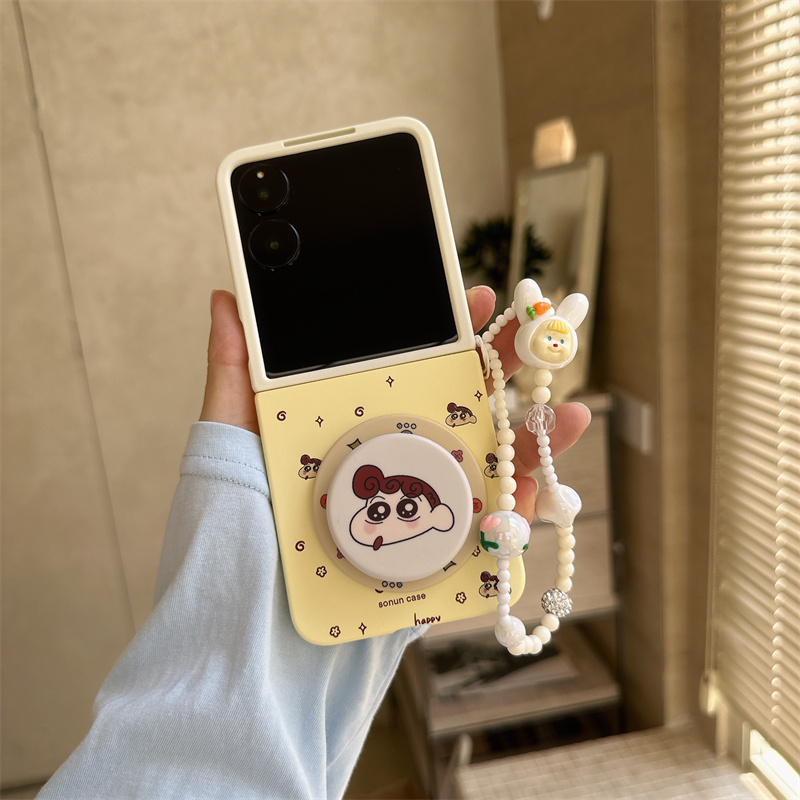 撞色小葵磁吸支架折叠屏手机壳