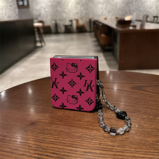 大牌线条凯蒂适用小米mix2手机壳三星Zflip7华为Pocket折叠荣耀OPPO PuraX保护套5 FindN3摩托罗拉razr60新款