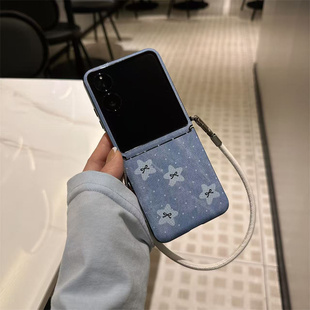 牛仔星星适用小米mix2手机壳三星Zflip7华为Pocket折叠荣耀OPPO PuraX卡通保护套5 FindN3摩托罗拉razr60新款