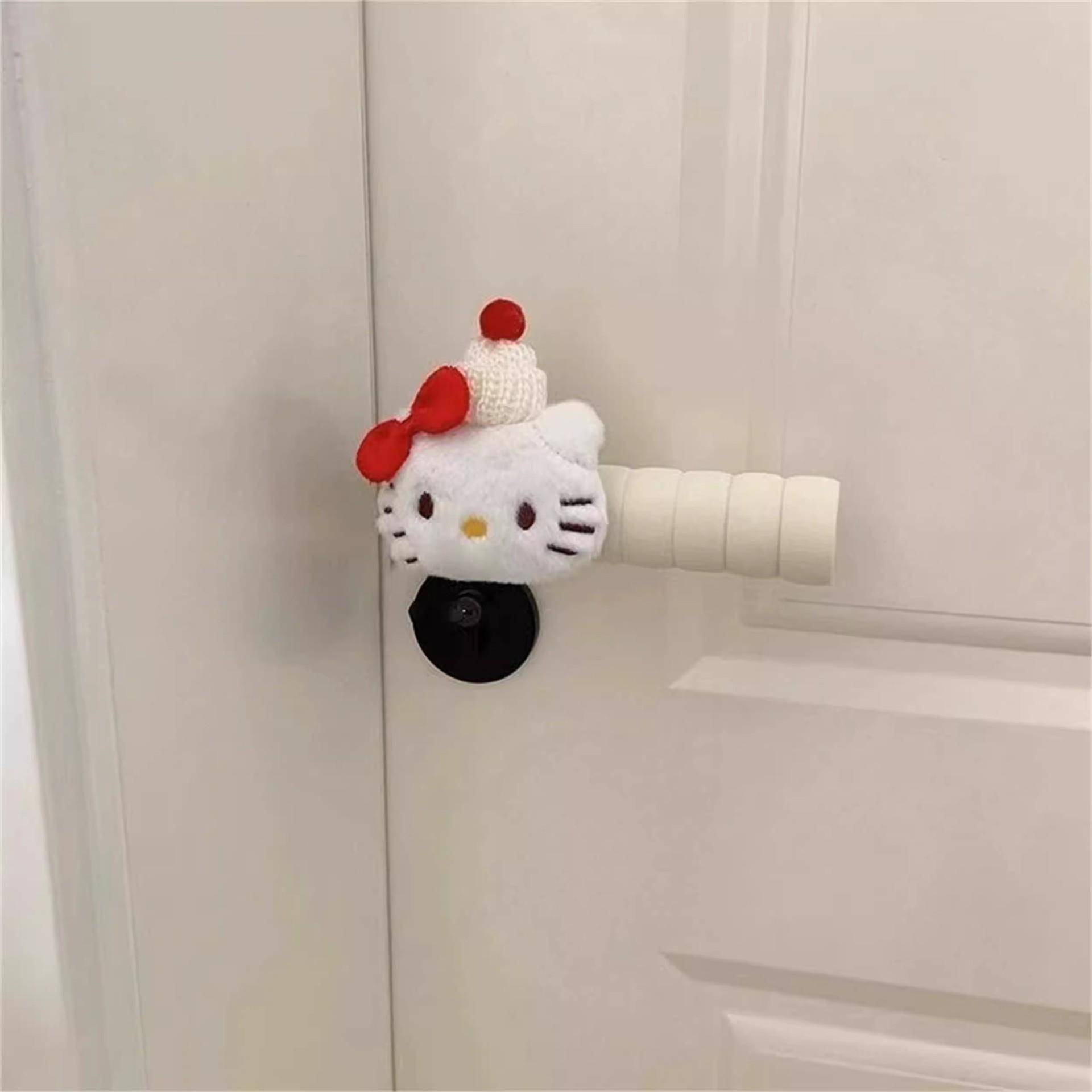 卡通猫咪门把手保护套防冻防静电防撞门把手保护套房间客厅装饰女