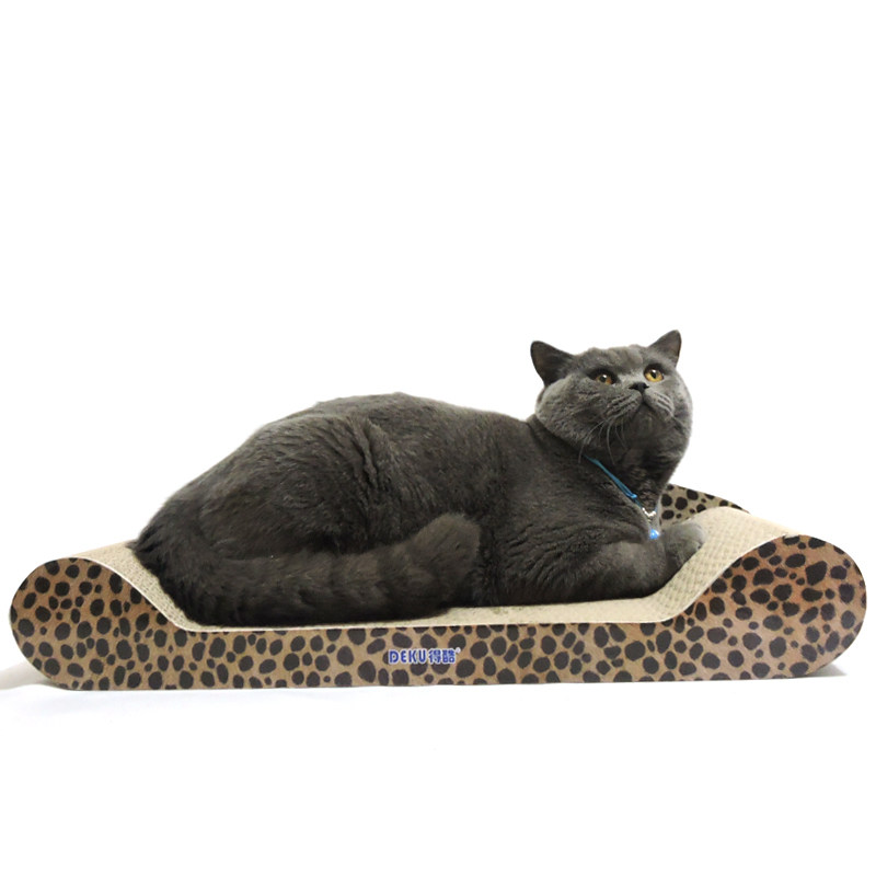 加硬猫抓板磨爪器大号耐磨瓦楞纸大窝猫捉板沙发玩具猫咪用品包邮
