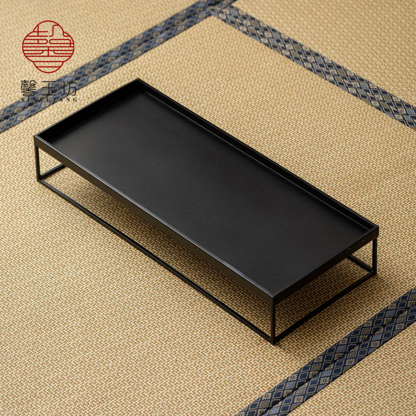 大号长方铁艺茶棚茶具收纳架图片