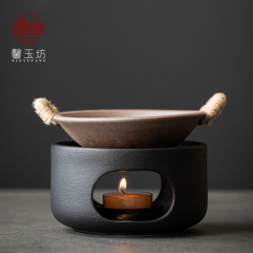 其言温茶器蜡烛加热底座烤茶盘