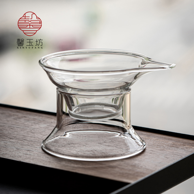 馨玉坊玻璃茶漏茶叶过滤网