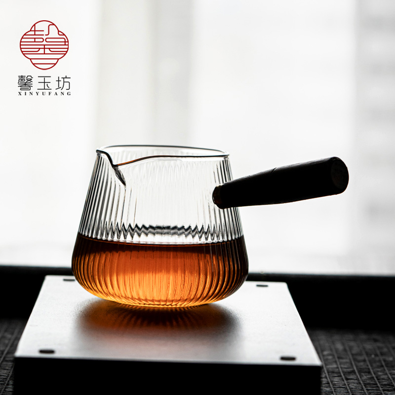 公道杯条纹木把公道杯大容量