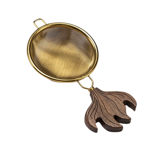 黑檀木创意金鱼不锈钢茶漏单个茶叶过滤网功夫茶滤公道杯滤茶器