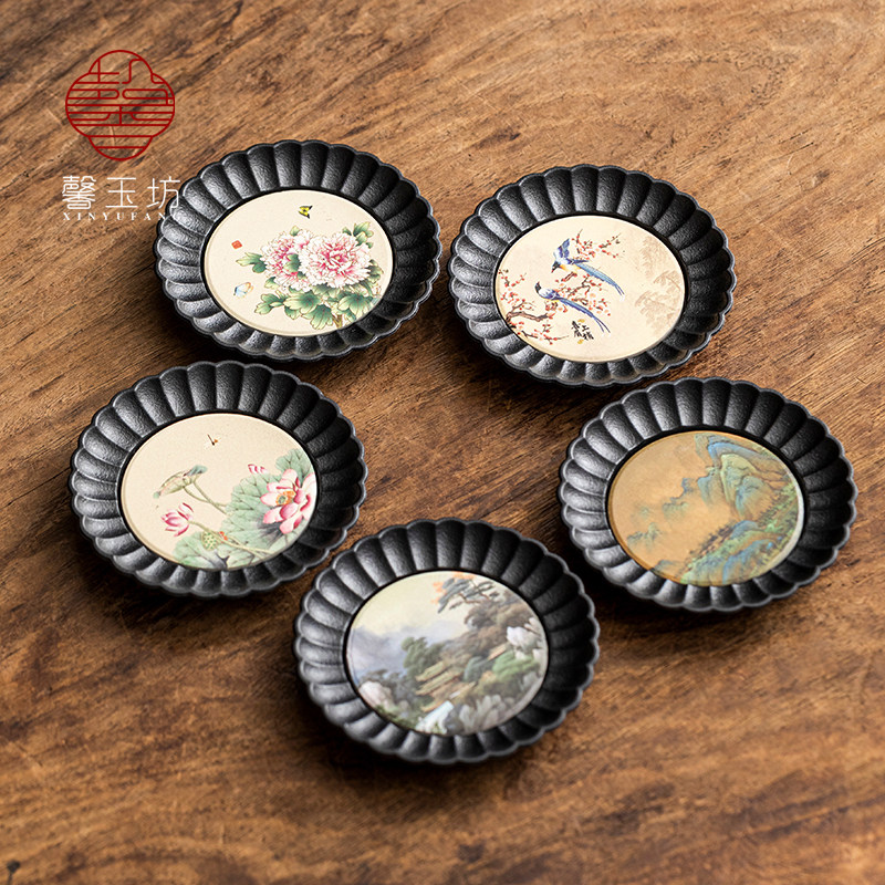 中式速干吸水茶杯垫密胺茶托家用隔热垫复古功夫茶具茶道配件,餐饮具,茶道/零配,淘宝优惠券,粉丝福利购,淘宝优惠卷