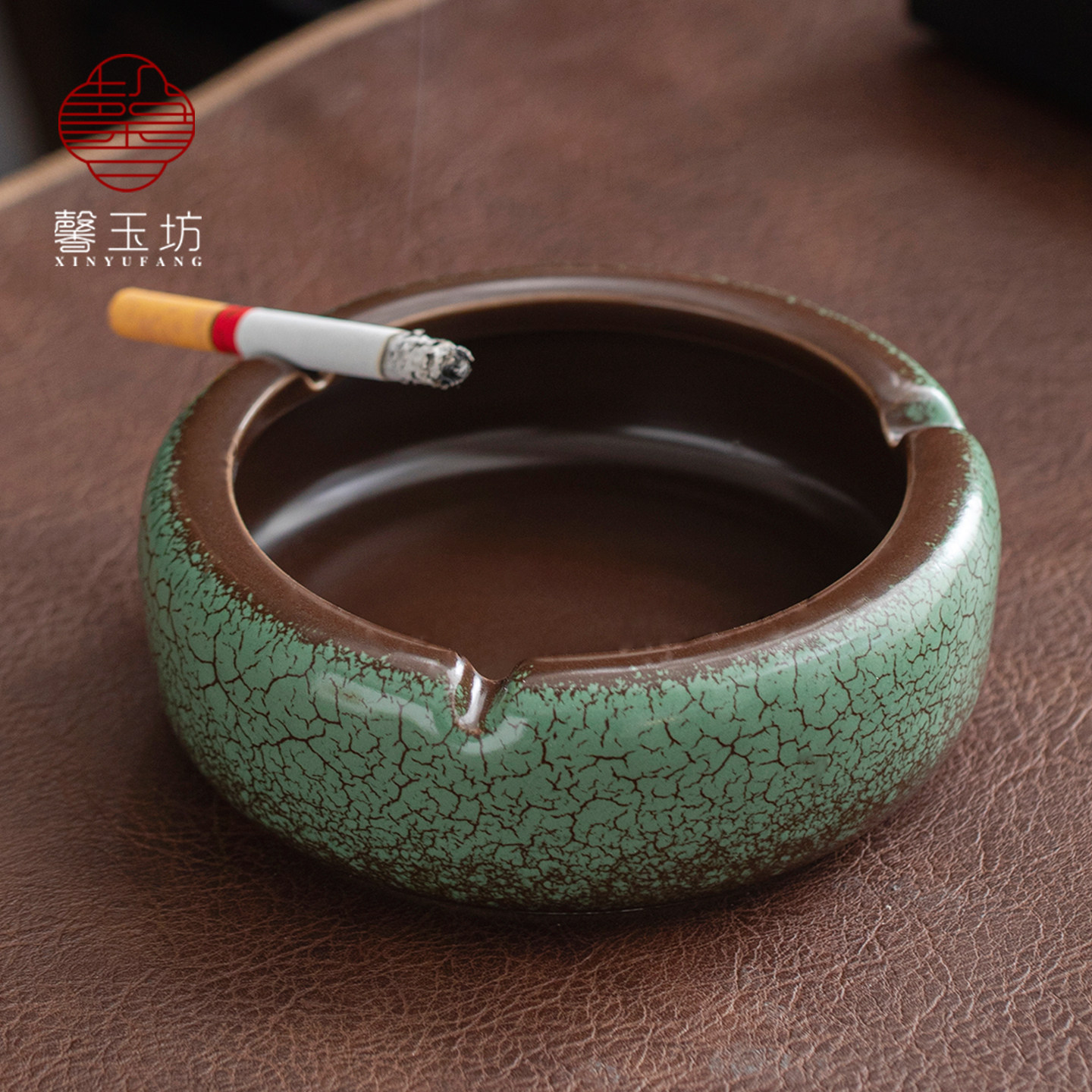 禅意松石绿陶瓷烟灰缸复古茶室茶桌烟缸办公室高级感烟缸酒店民宿,餐饮具,茶道/零配,淘宝优惠券,粉丝福利购,淘宝优惠卷