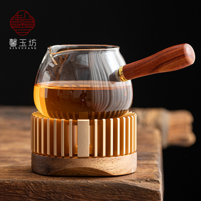 轻奢蜡烛温茶炉底座茶水加热暖茶炉餐厅煮茶烤橘子温茶器煮茶炉