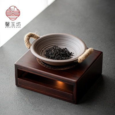 竹制蜡烛温茶器烤橘子炒茶炉