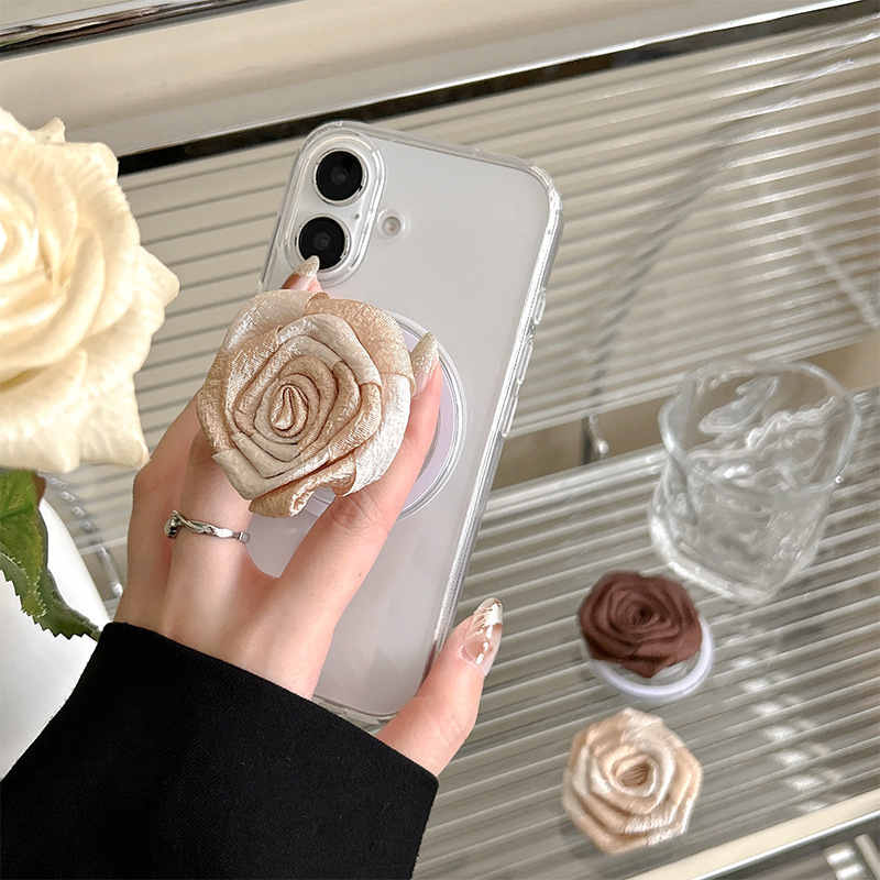 日韩式仙女风布艺复古手机支架