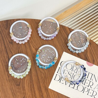 磁吸滴胶闪粉magsafe珠子链条手机气囊支架懒人桌面支撑指环随身