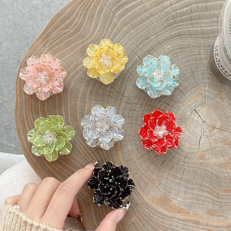 韩国ins风花朵粘贴手机支架