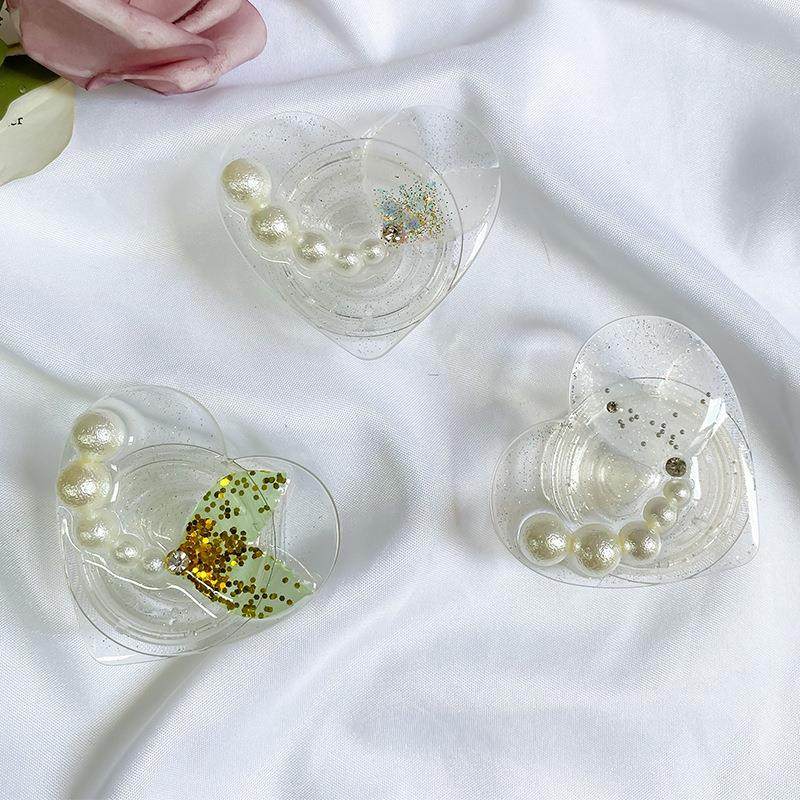可伸缩自拍指环扣珍珠美人