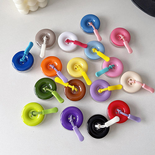 创意彩色纽扣手机气囊支架