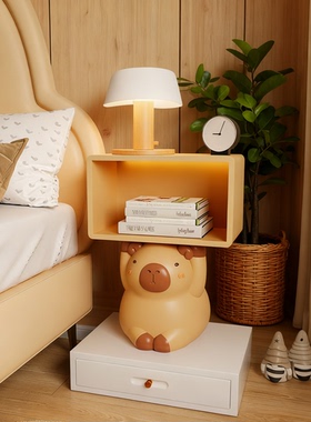 可爱卡通动物造型边几床头柜摆件