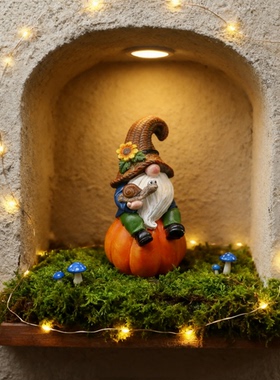 南瓜地精装饰摆件户外庭院蘑菇