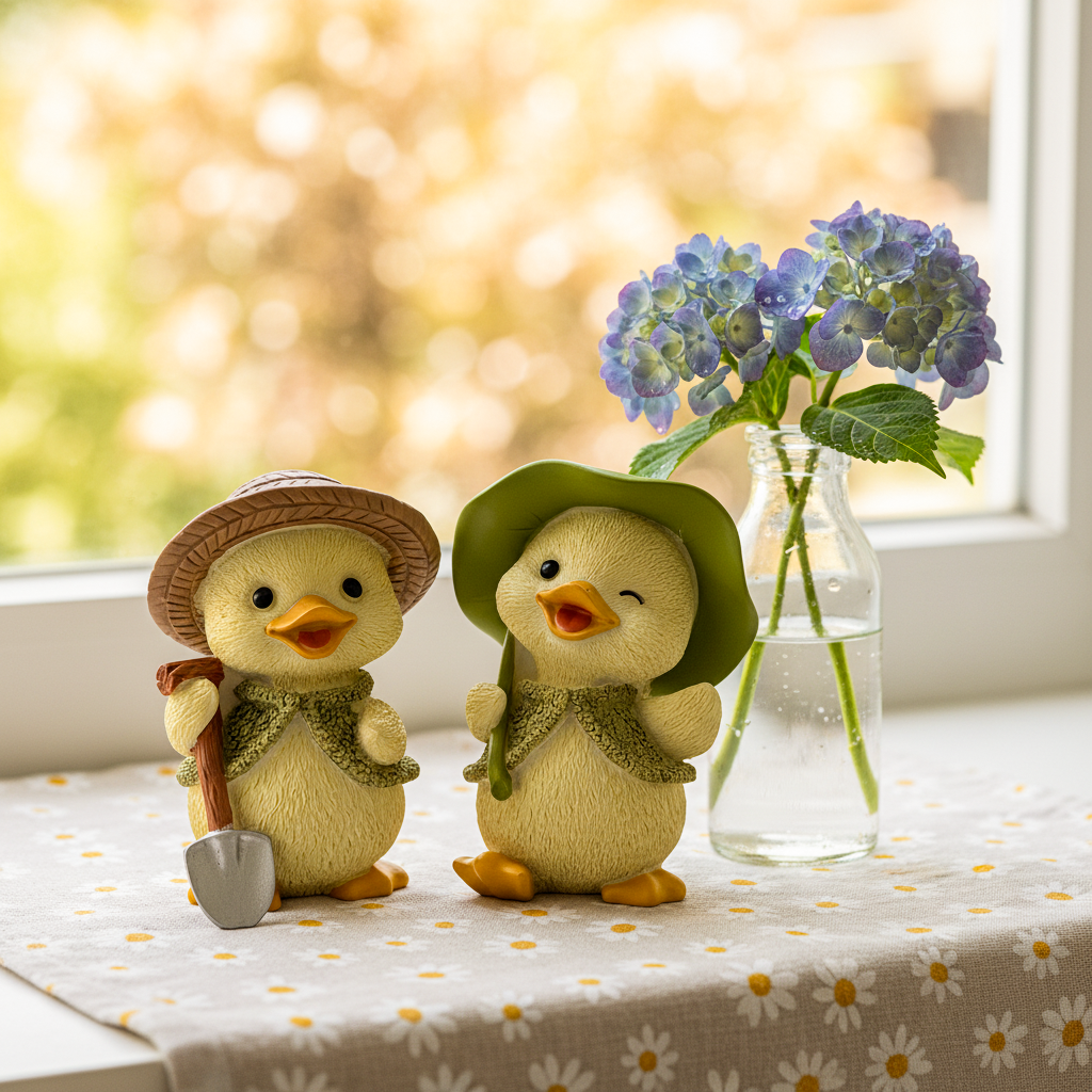 可爱卡通小鸭子摆件花园装饰户外庭院手办玩具,家居饰品,户外/庭院摆件,淘宝优惠券,粉丝福利购,淘宝优惠卷