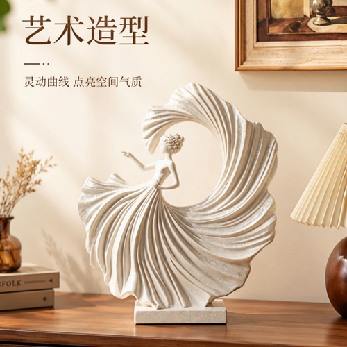 现代简约抽象树脂人物雕塑摆件