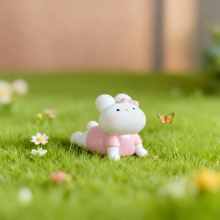 饰品修身 装 显瘦萌系工艺品 风格 可爱卡通兔子桌面摆件新中式