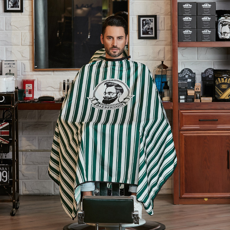 barbershop美国E团队绿条纹理发围布加大不粘发围布防静电加大|ruв категории семья/личные чистящие средства, потребительских уборка посуды, испекла окружающие ткани - от Buy2taobao.com для оказания профессиональной услуги покупки агента Taobao