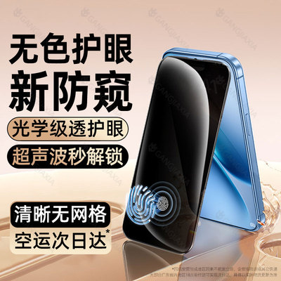 【秒解锁防窥膜】柠乐适用iQOO