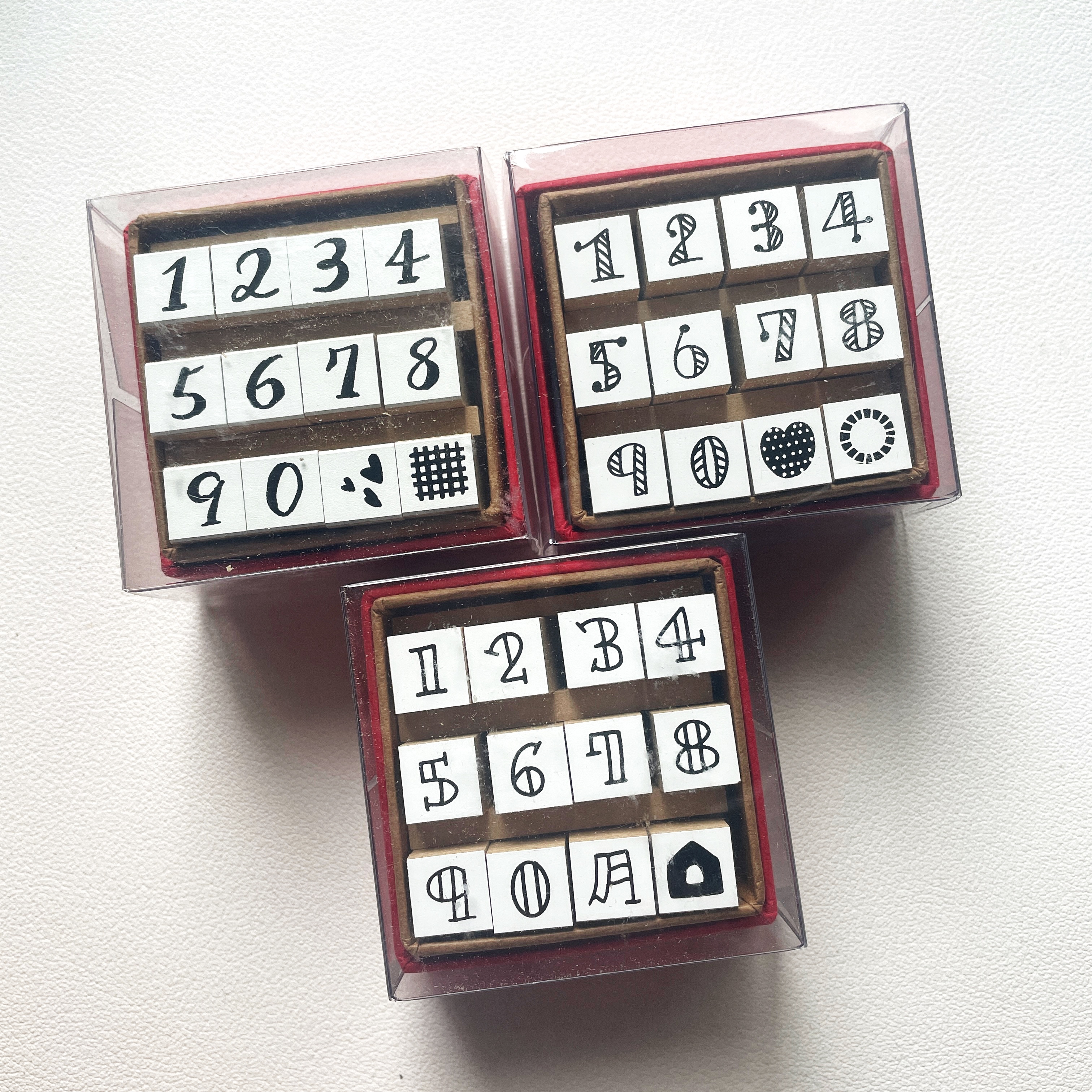 【现货】日本aitag stamp 爱工房印章 数字mini印章自由组合手帐