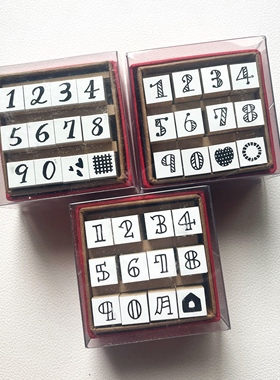 【现货】日本aitag stamp 爱工房印章 数字mini印章自由组合手帐
