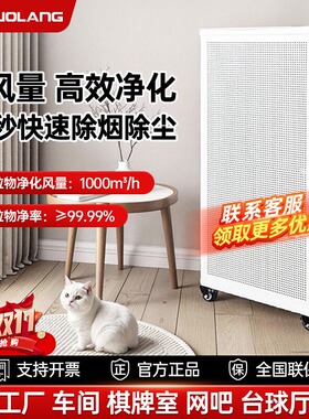 多朗ffu工业商用大型空气净化器大功率杀菌除雾霾除烟去异味除臭