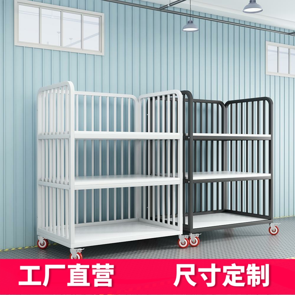 服装厂专用围栏手推车裁片车成衣周转车运料包装推布车面料堆放车
