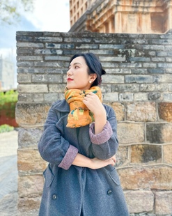 唐宫仕女图围脖  国风围巾 冬季保暖加厚围脖