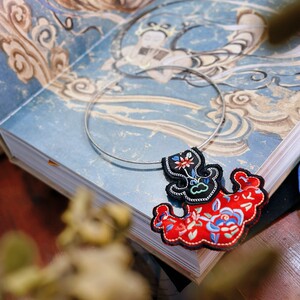 【如所愿】民族风项链绣花项链如意头项圈古风项链汉服配饰