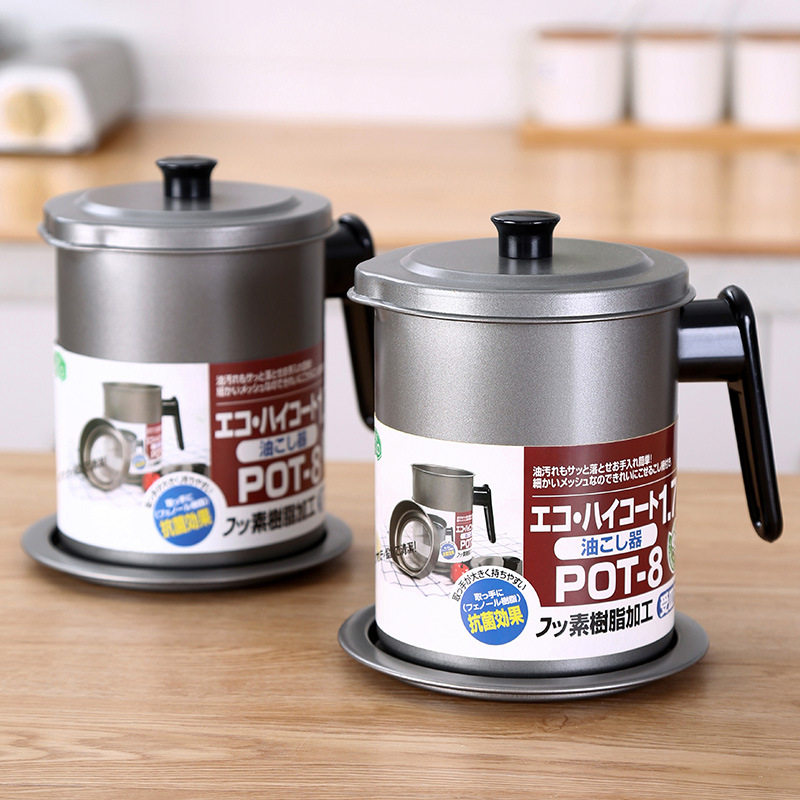 mặt đá bàn bếp Nồi dầu gia đình phong cách Nhật Bản, bình lọc dầu dung tích lớn, có nắp đựng dầu, lọc mỡ lợn, vật dụng chai dầu nhà bếp đa chức năng bàn đá bếp mua thiết bị nhà bếp ở đâu	