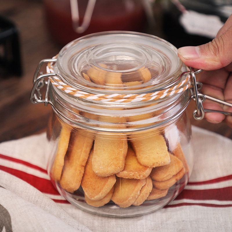 thiết bị nhà bếp nhập khẩu Bình kín thực phẩm thủy tinh cao cấp mật ong chai trà hạt nhà bếp bảo quản thành phần bình dung tích lớn mặt đá bàn bếp thiết bị nhà bếp bosch