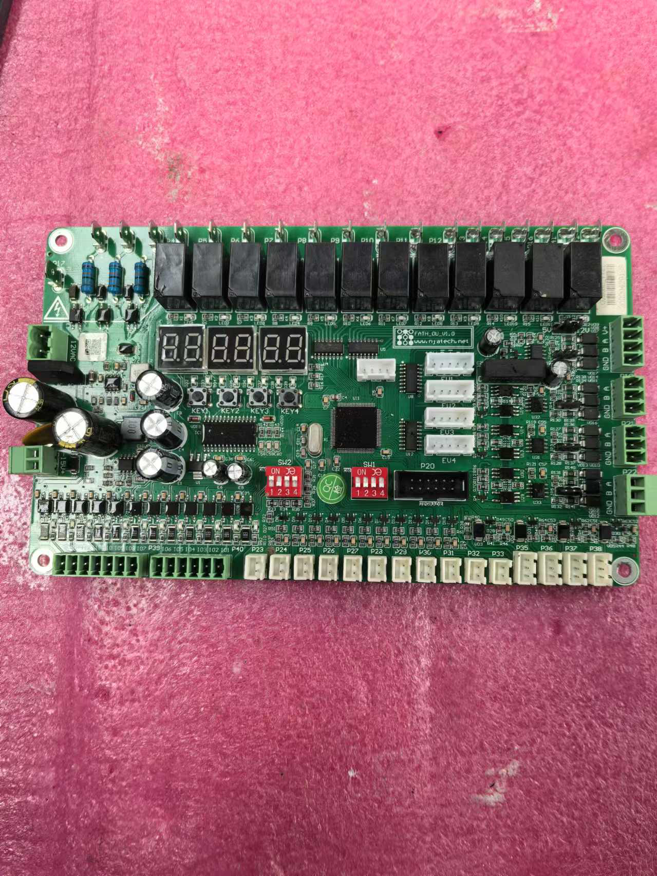 环都拓普中央空调多联机主板OU20HD_V121.FATH_OU-V1.0拆机件