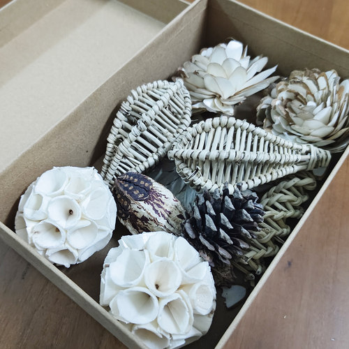 DIY手工鹦鹉鸟笼解闷草球玩具棕榈叶藤编啃咬小球咀嚼球小鸟用品