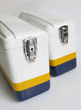 摩托车边箱白色公务车侧箱后挂箱五羊125J-9改装配件储物箱加厚