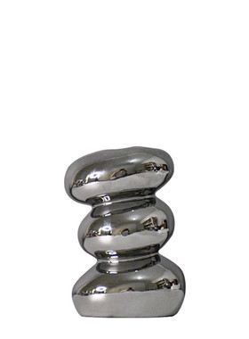 轻奢镀银螺纹创意花器书桌餐桌酒柜软装花艺饰品插花水培花器