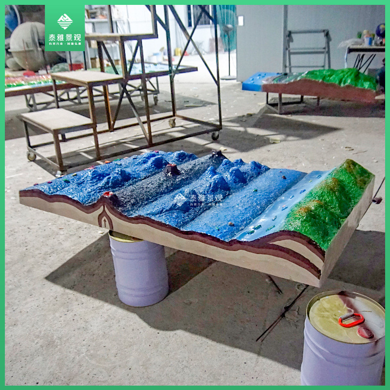 热销海底地貌18种地貌学校地理室地理教学器材地理园地形地貌模型