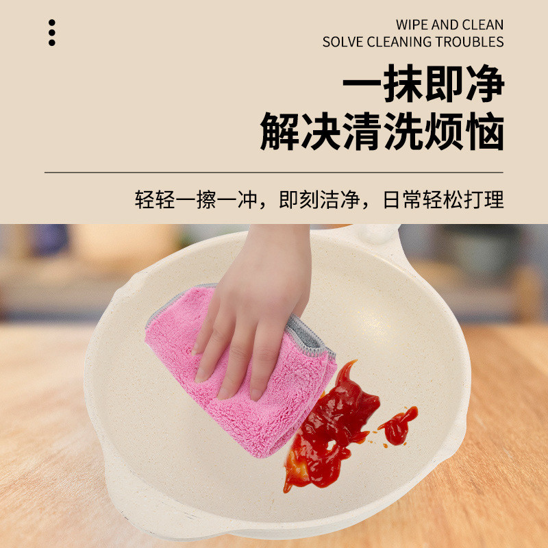 麦饭石不粘锅炒锅值锅厂家直供高颜压铸轻量级铝制平底炒菜锅代发