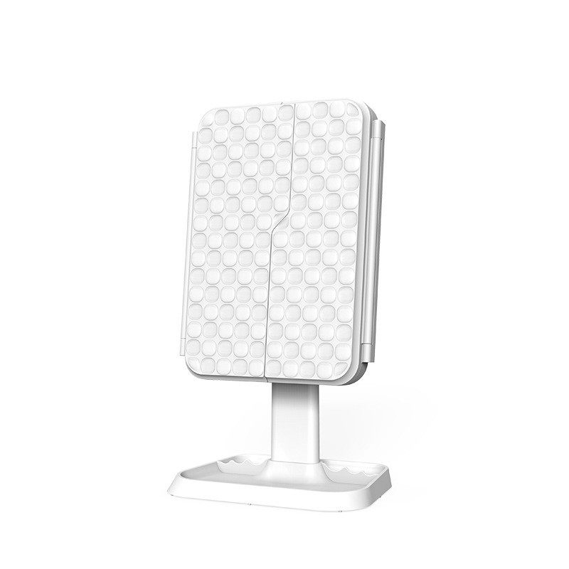 光镜充电款led化妆镜带灯触控调节网红女补新品宿舍桌面梳妆镜子