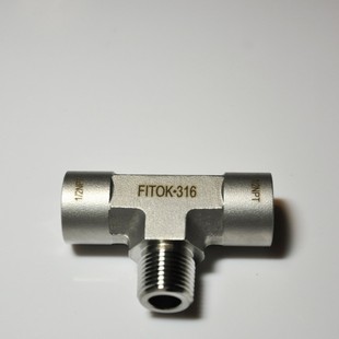 热销【ss-转-ns8】飞托克/fitok支管阳螺纹三通1/2fnpt*2pbt1/2mn