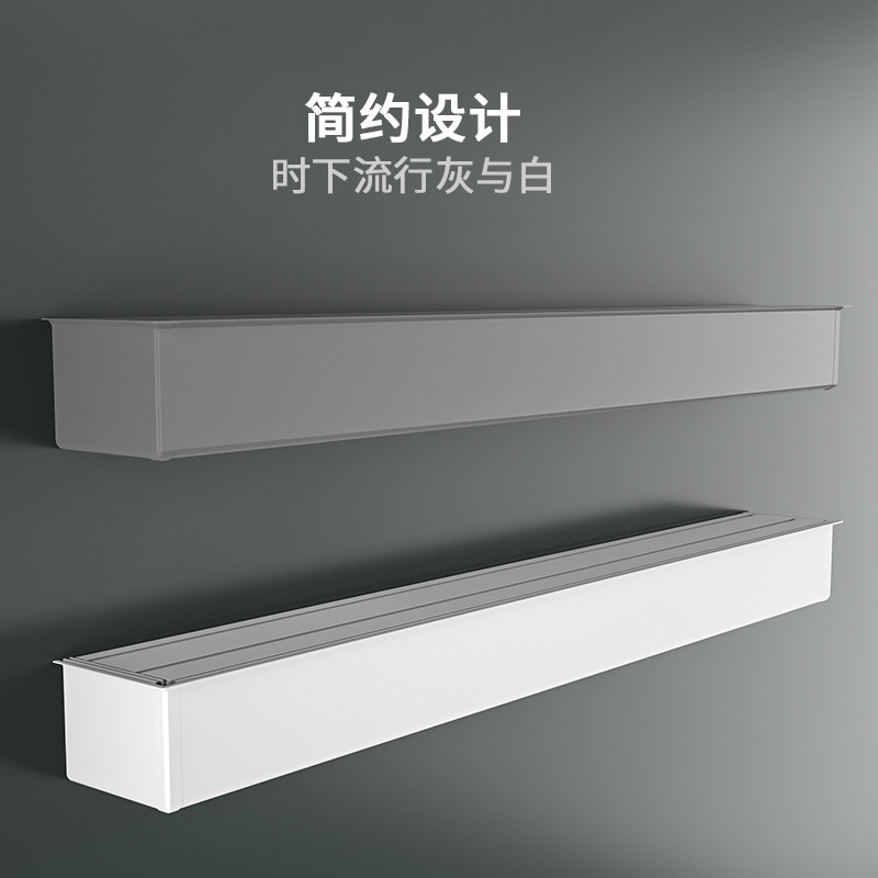热销si6k2021新款盒子轨道一体挡板窗帘盒飘窗成品侧装遮挡装饰客