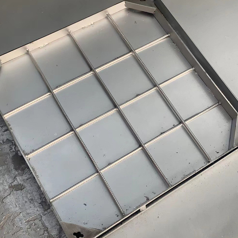 井盖方形下水道井盖沙线型排水沟格栅盖庭院污水井盖不锈钢隐形窨