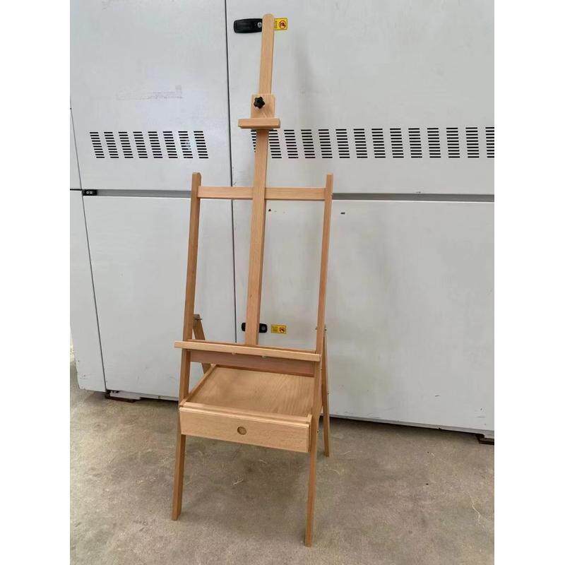 抽屉画架厂家美术生专用素描油画架折叠松木升降榉木画架批发
