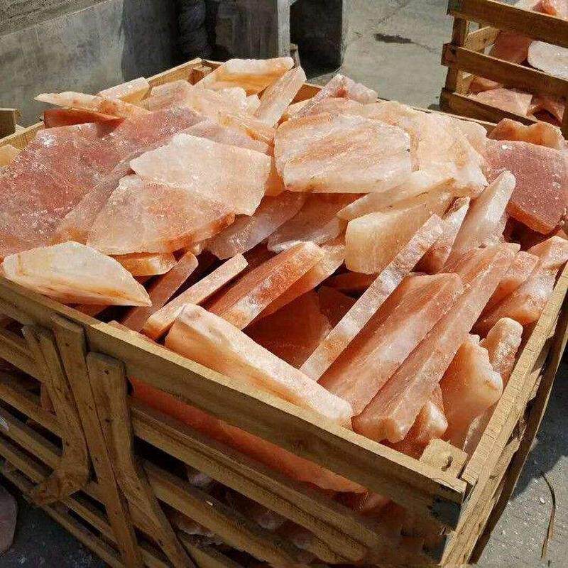 热销汗蒸房盐屋毛石盐玫瑰盐块盐粉粒砂盐片不规则双面平水晶片两